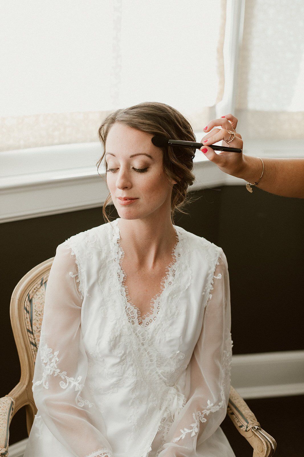makeup touch ups for this natural bride