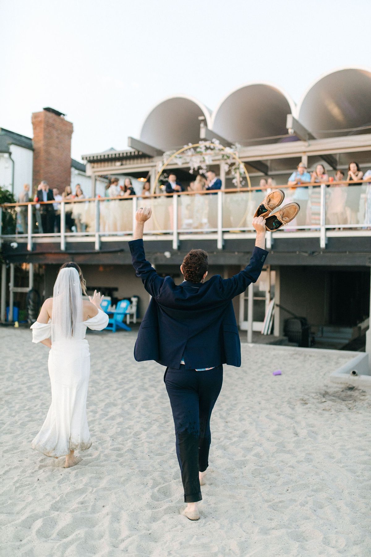bride and groom share intimate moments after their wedding ceremony