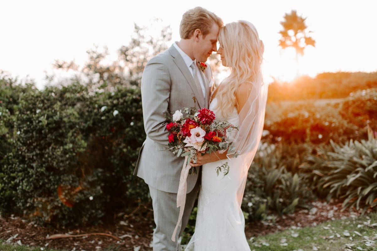 golden hour portraits for laguna beach wedding day