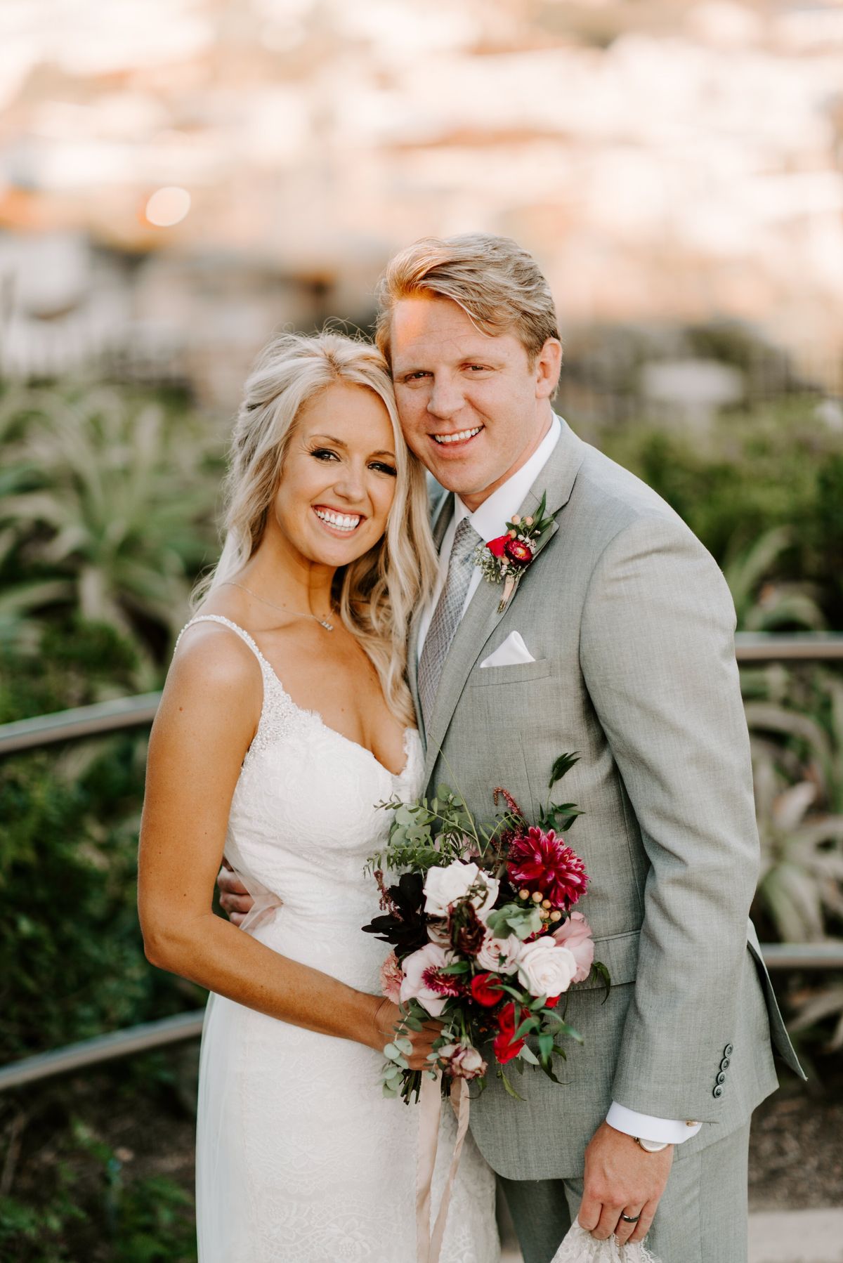 Orange county wedding ceremony and couple portraits