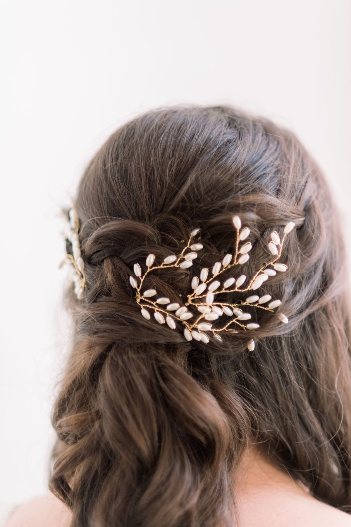 chic and minimal braided bridal hair