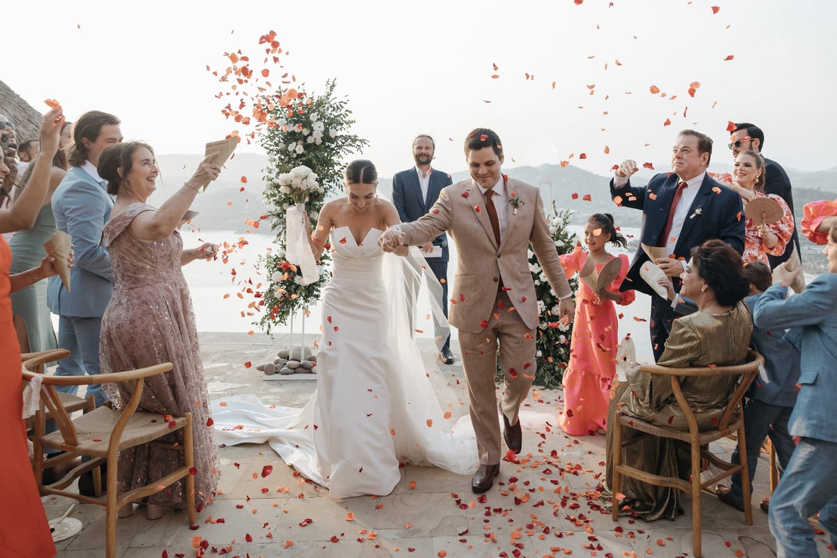 couple plans destination wedding weekend with all of their friends and family in mexico!