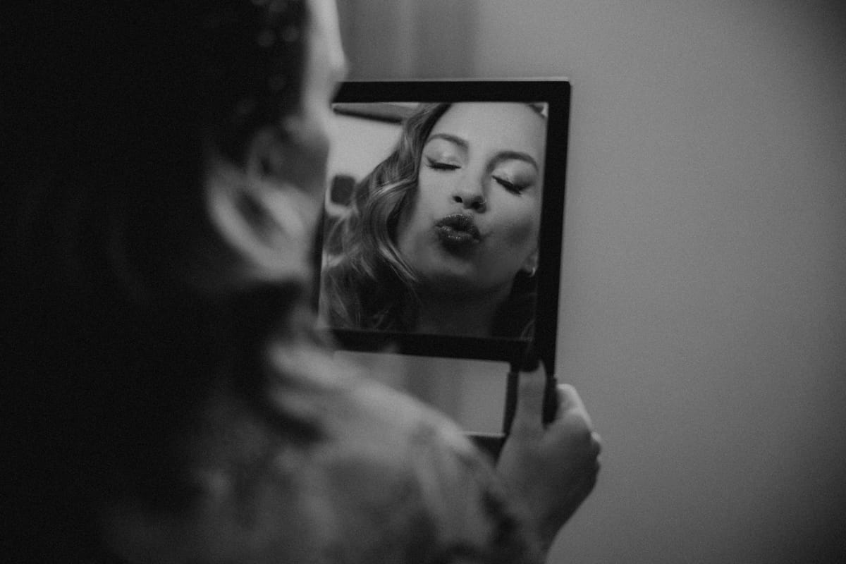 wedding day hair and makeup team go on-site to client's hotel for getting ready
