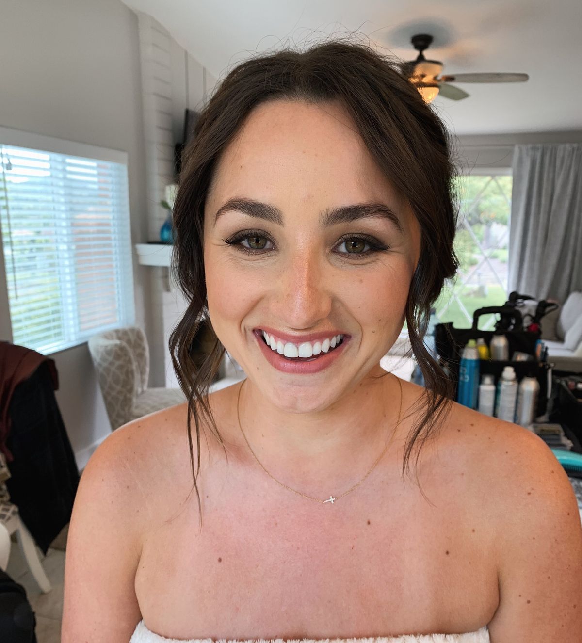Los Angeles bride to be after glam