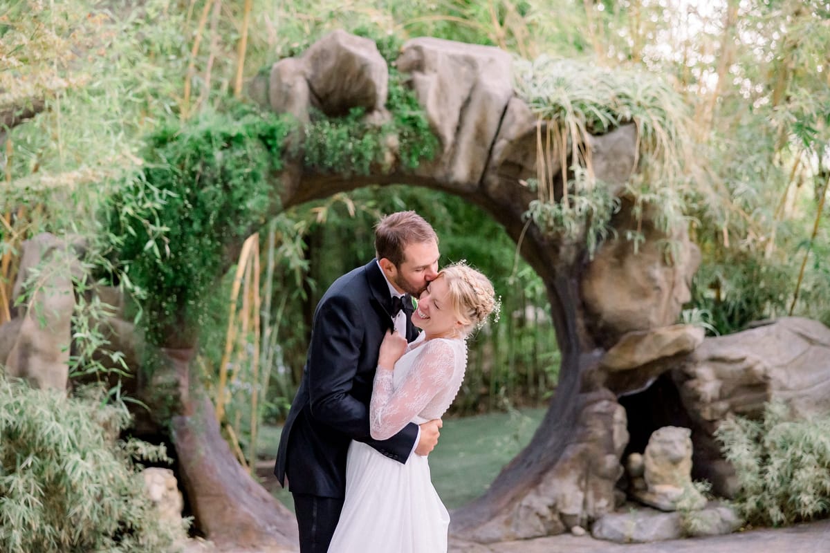 southern california bride's whimsical, boho, braided hairstyle is perfect for her fairytale wedding