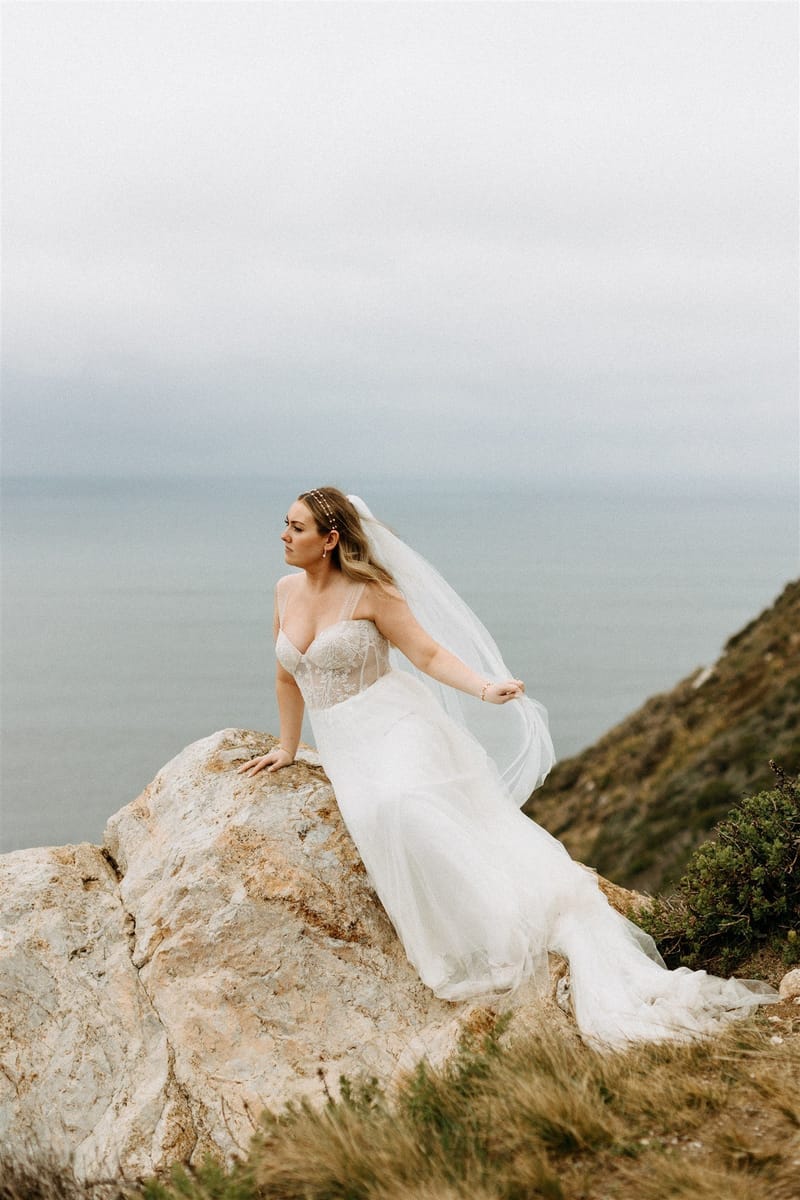 Destination elopement at couple's airbnb in Carmel Valley