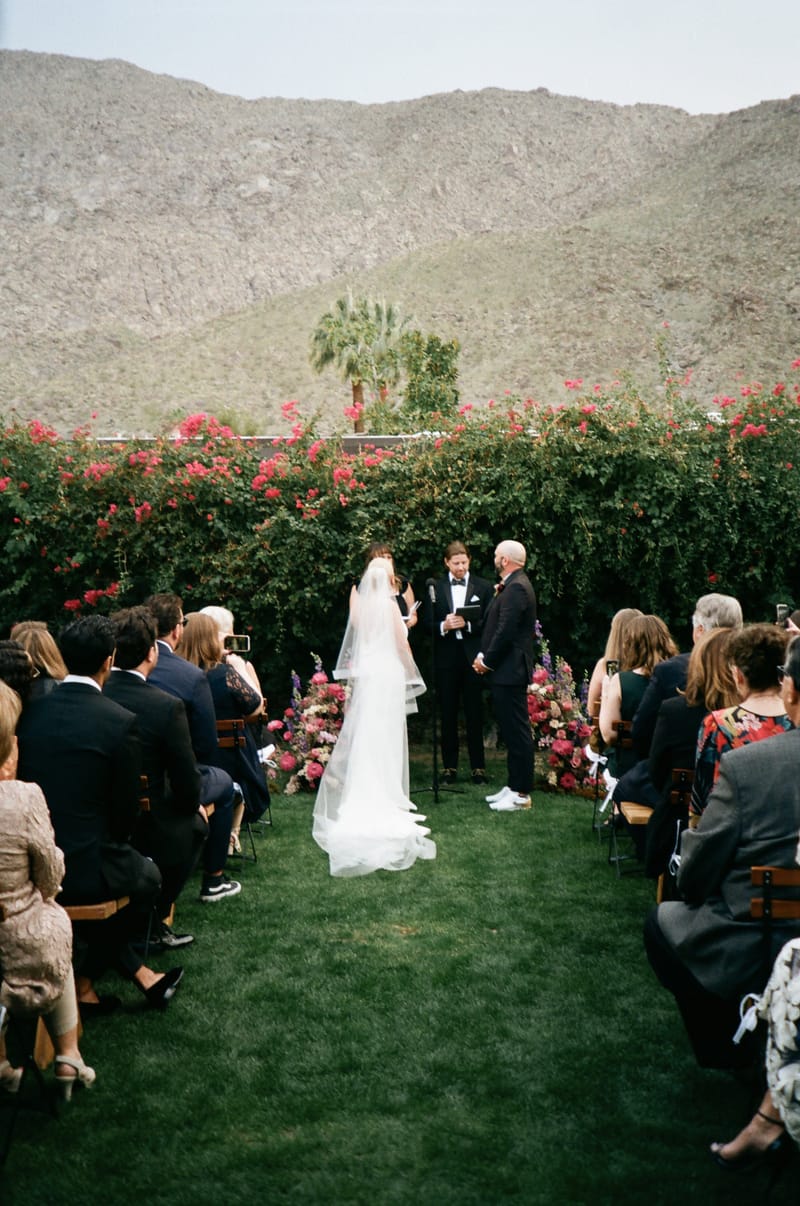 Iconic Palm Springs wedding on film