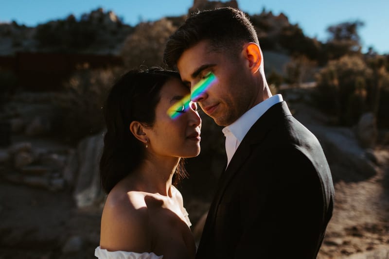 Joshua Tree elopement at the Rock Reach House