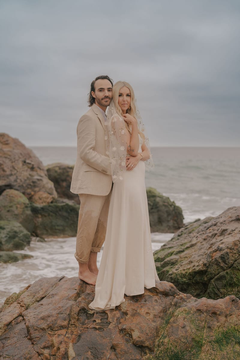 Manifestation coach, founder, and podcast host, Andi, plans intentional and intimate wedding in Malibu, CA