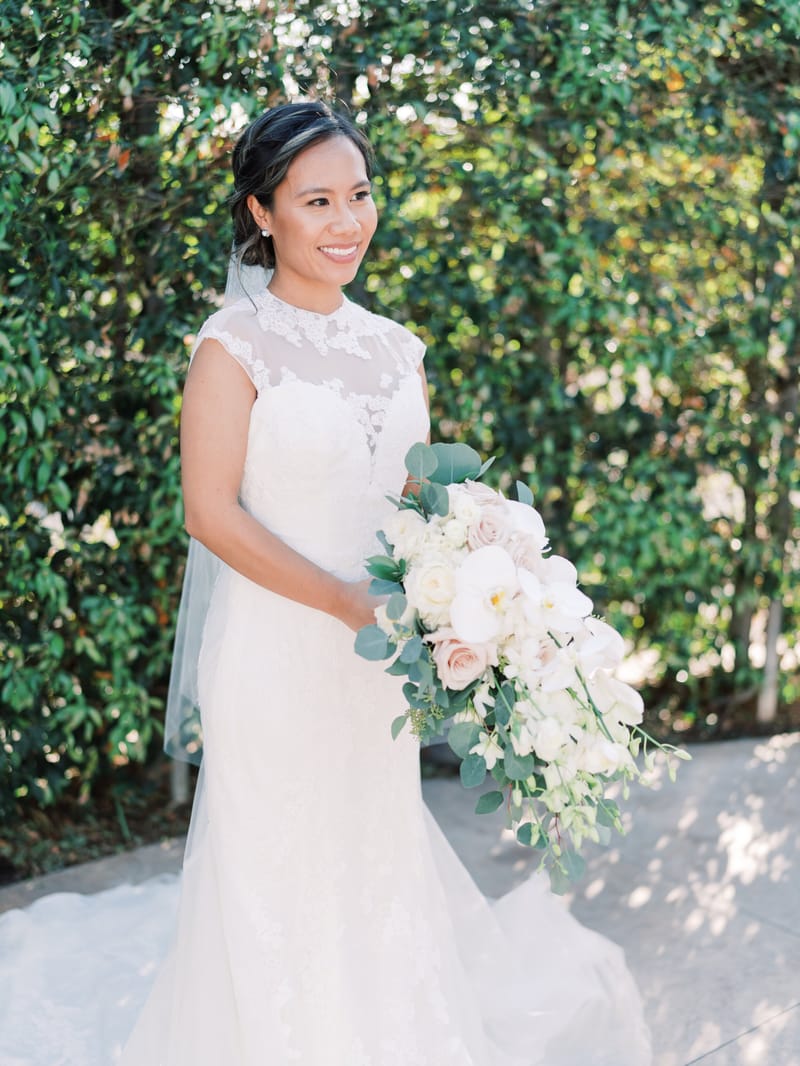 Elegant and romantic covid wedding for LA couple