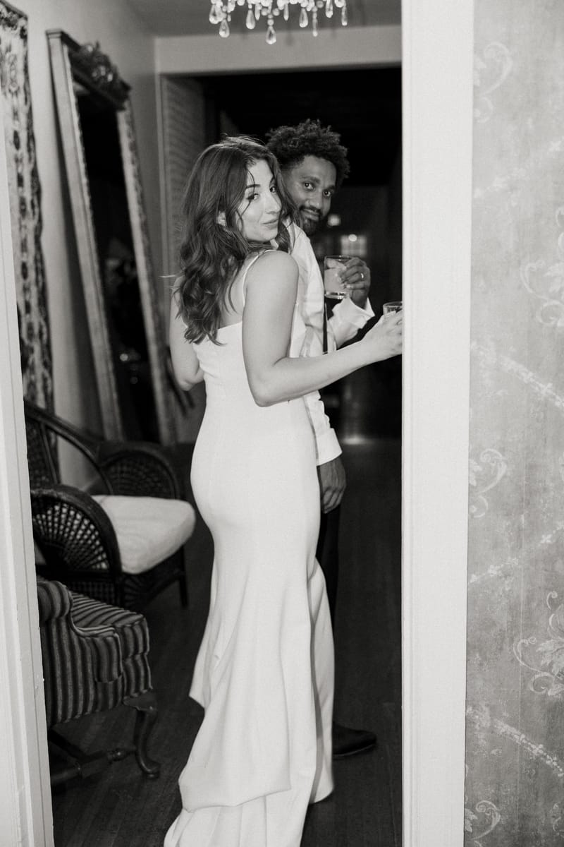 Modern NYC couple’s destination wedding at 1920’s venue, The Ebell of Long Beach