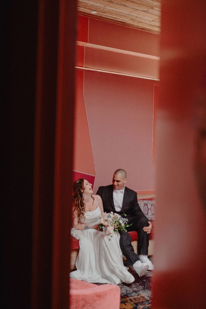 Artsy, modern wedding at Grass Room in Downtown Los Angeles