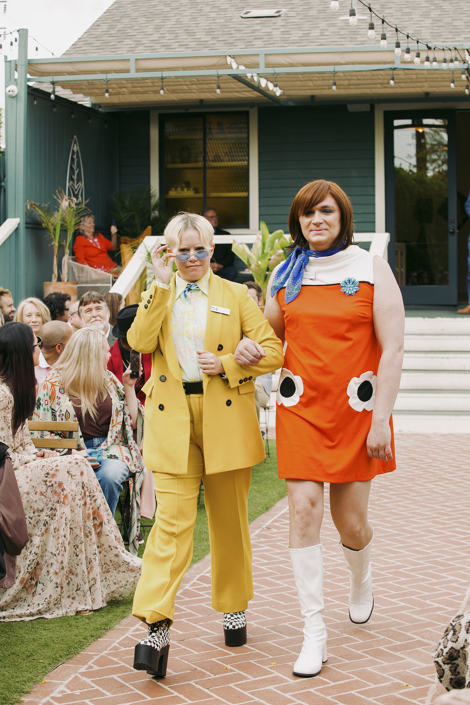 60’s/70’s themed Los Angeles wedding, influenced by ‘The Love Boat’