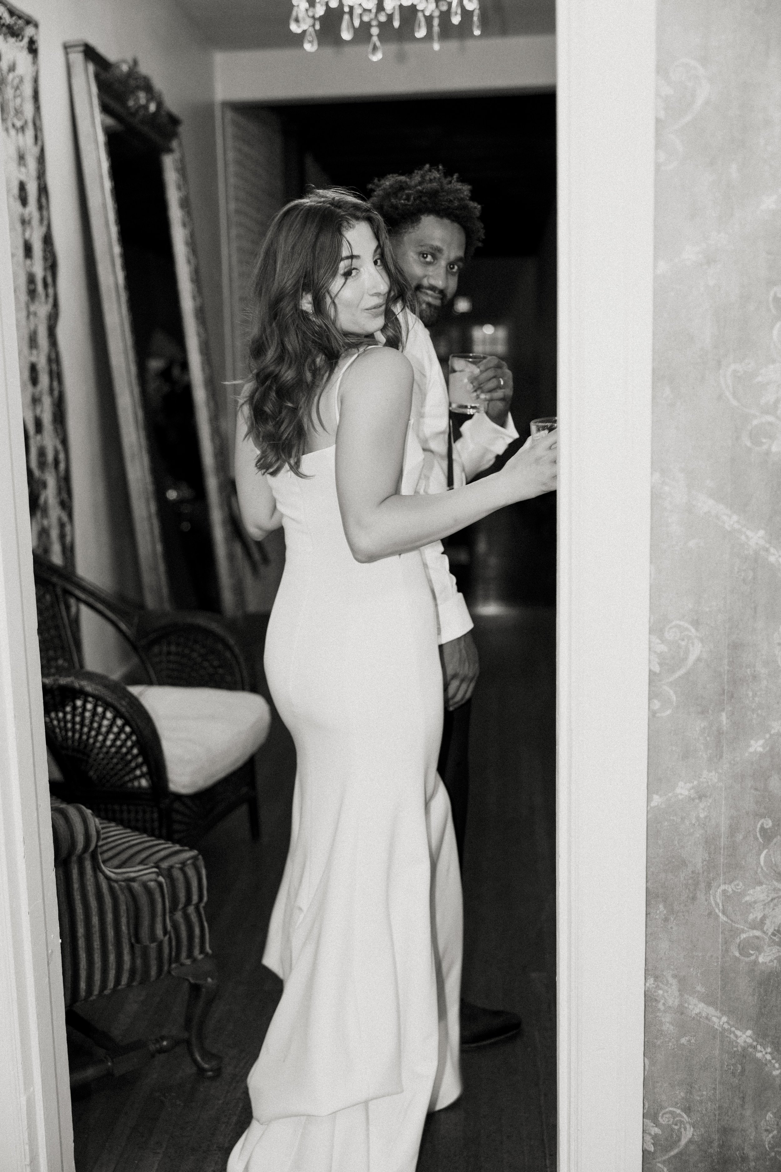 Modern NYC couple’s destination wedding at 1920’s venue, The Ebell of Long Beach