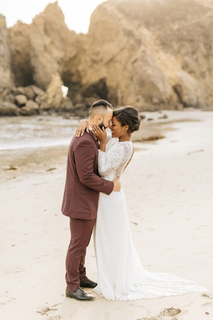 “These Cuties Ditched Their Big Wedding Plans for a Secluded Big Sur Elopement” Published in Junebug Weddings