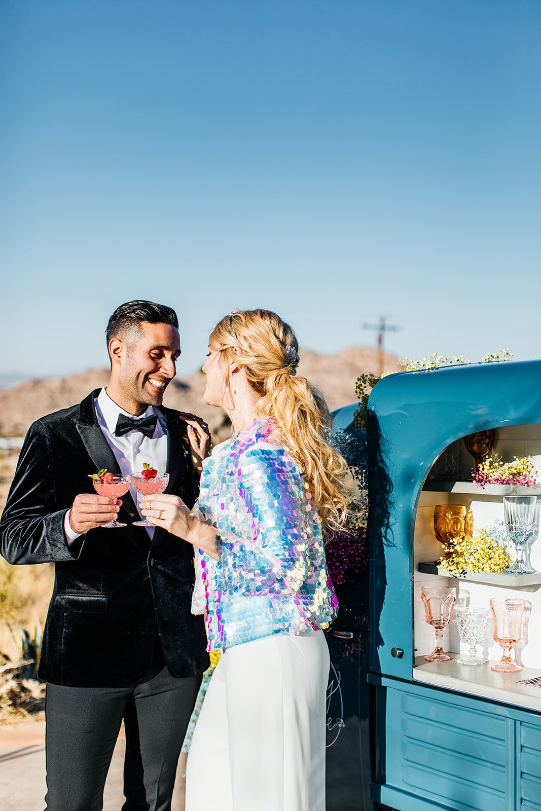 “THIS VIBRANT JOSHUA TREE STYLED ELOPEMENT SCREAMS FUN!” Published in Bespoke Bride
